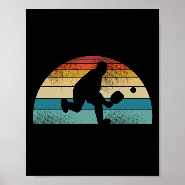 Funny Pickleball Retro Vintag Poster (Vorne)