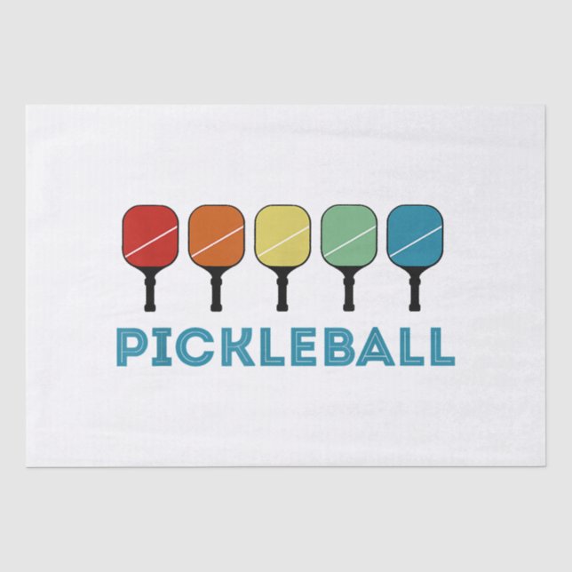 Funny Pickleball Retro Vintag Seidenpapier (Vorderseite)