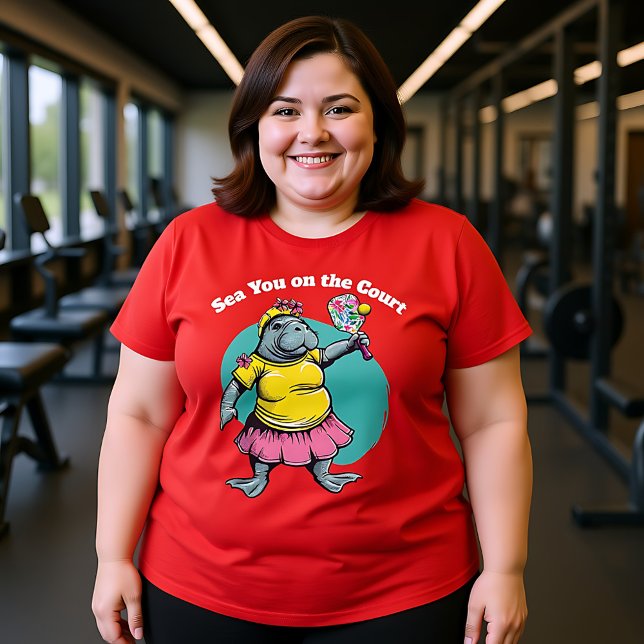 Funny Pickleball Sea Sie auf Hofplatz T-Shirt (Funny Pickleball Sea You on the Court T-Shirt)