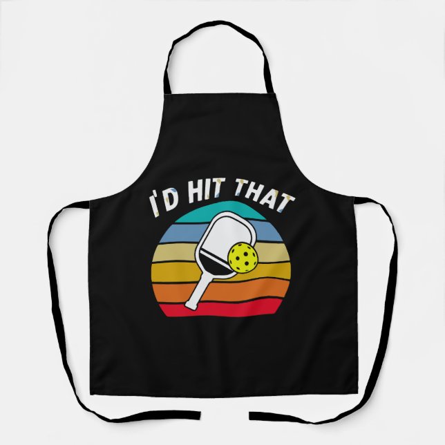 Funny Pickleball Shirt Schürze (Vorderseite)