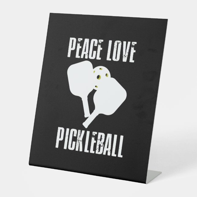 Funny Pickleball Sockelschild (Vorderseite)