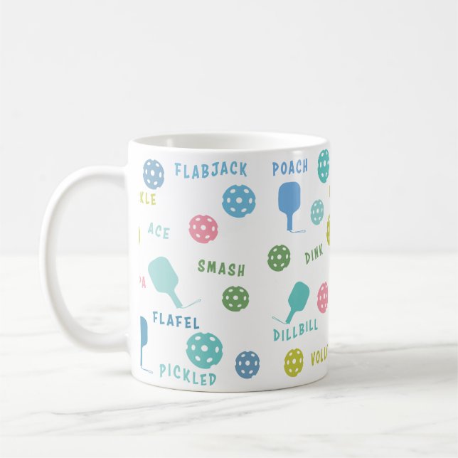 Funny Pickleball Talk Kaffeetasse (Links)