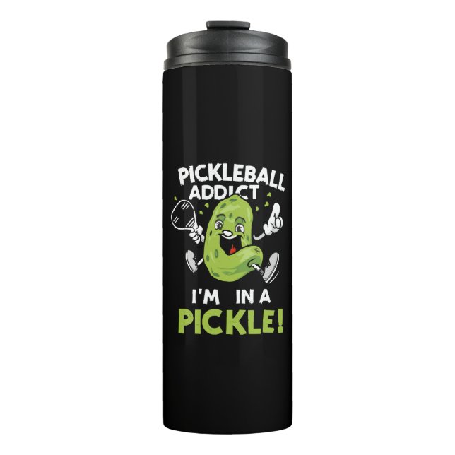Funny-Pickleball Thermosbecher (Vorderseite)