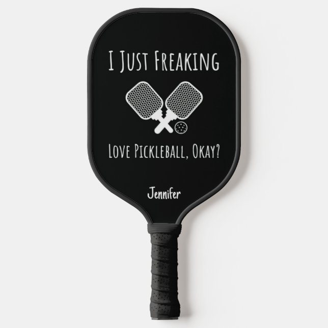 Funny Pickleball Trendy Humor Sports Typography Schläger (Vorderseite)
