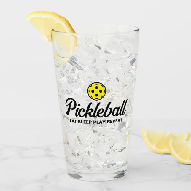 Funny pickleball trinken Glas Geschenk für Mama od (Vorderseite Ice)