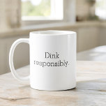 Funny Pickleball Typografie Einfach Minimalistisch Kaffeetasse<br><div class="desc">Genießen Sie Ihren Kaffee mit einer Touch Spaß mit der Funny Pickleball Typografie Simple Minimalistisch Coffee Tasse. Diese stilvolle Tasse zeichnet sich durch ein sauberes, minimalistisches Design mit witzigen Pickleball-Redewendungen aus, die Ihnen ein Lächeln ins Gesicht bringen. Aus hochwertiger Keramik gefertigt, ist es perfekt für Ihr Morgenbrauen oder Nachmittagstee. Der...</div>