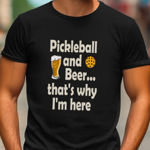 Funny Pickleball und Bier deshalb bin ich hier Tri-Blend Shirt