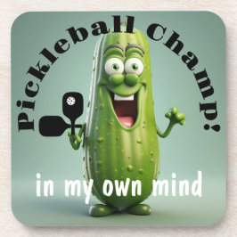 Funny Pickleball Untersetzer mit Korkback - Set vo