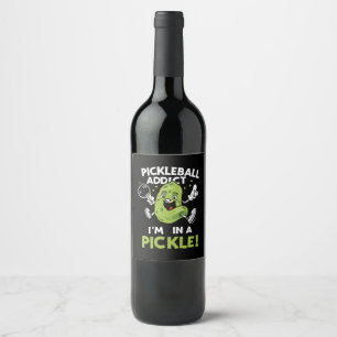 Funny-Pickleball Weinetikett