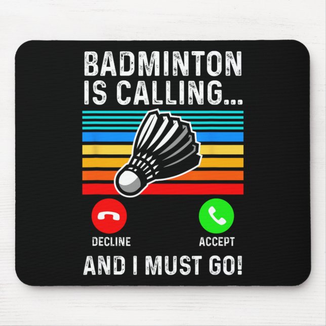 Funny Picklell Dminton Shuttle Mousepad (Vorne)