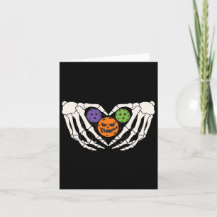 Funny Picklell Halloween Skeleton Hände Liebe Herz Karte
