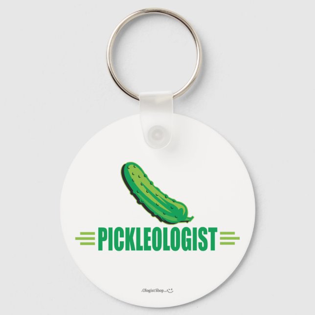 Funny Pickleologist Schlüsselanhänger (Vorderseite)