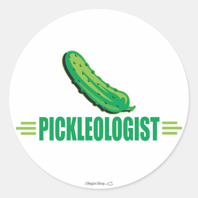 Funny Pickles Runder Aufkleber (Vorderseite)