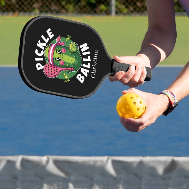 Funny pickword art add name pickleball schläger (InSitu)