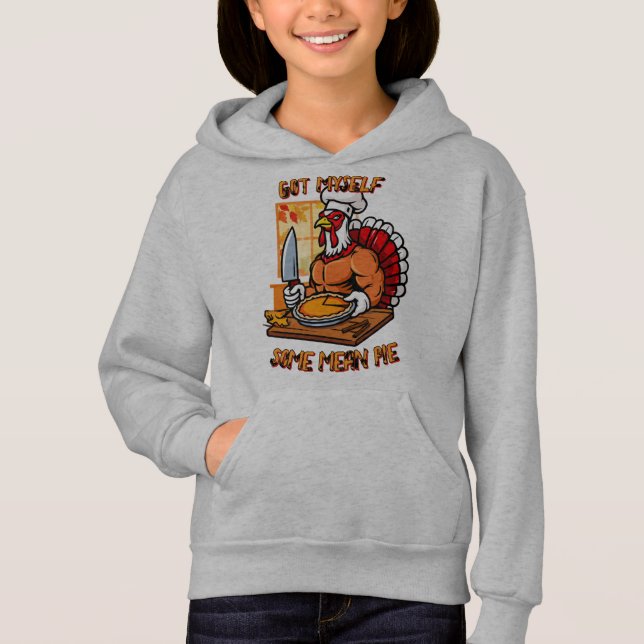 Funny Pie Turkey  Hoodie (Vorderseite)