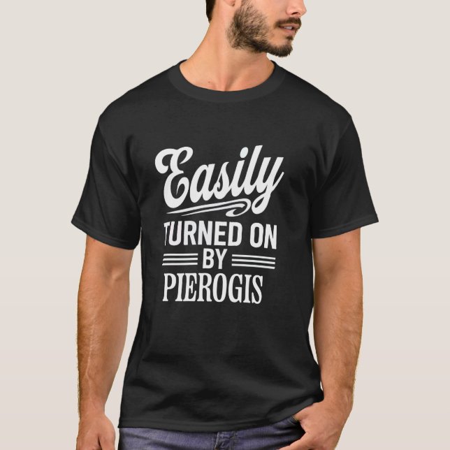 Funny Pierogi Lover Dumpling Addict Polnisches Ess T-Shirt (Vorderseite)