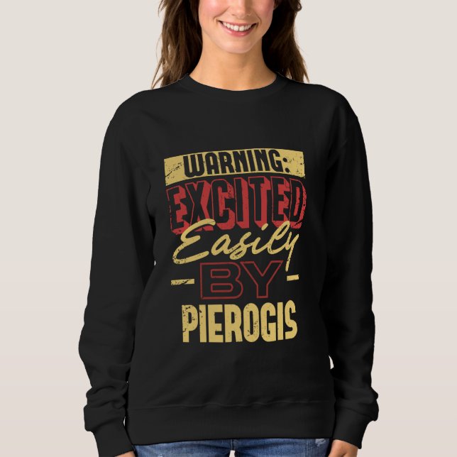 Funny Pierogi polnisches Essen Lover Dumpling Addi Sweatshirt (Vorderseite)