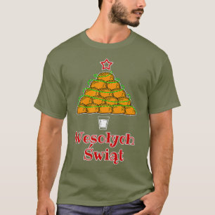 Funny Pierogi Weihnachtsbaum Polnisches Food Tshir T-Shirt