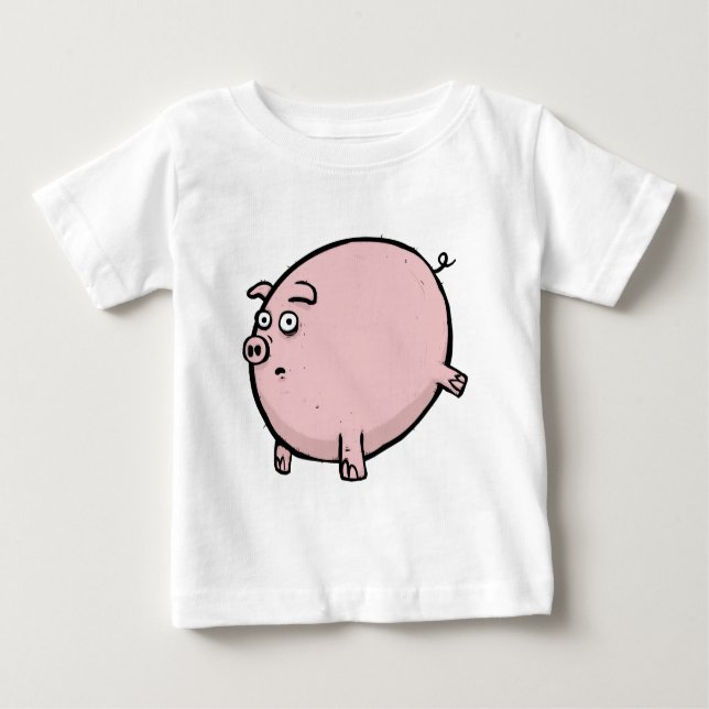 Funny Pig Baby Tshirt Geschenk (Vorderseite)