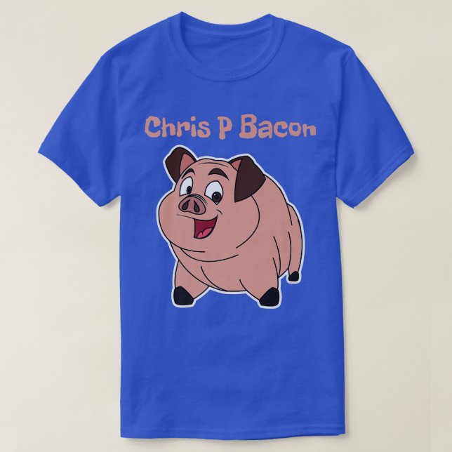Funny Pig Chris P Bacon Name Premium T-Shirt (Design vorne)