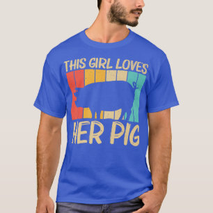 Funny Pig Design for Girls Mama Schweinezucht Baue T-Shirt