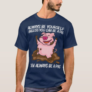 Funny Pig Design für Männer Frauen Hog Bauer Farm  T-Shirt
