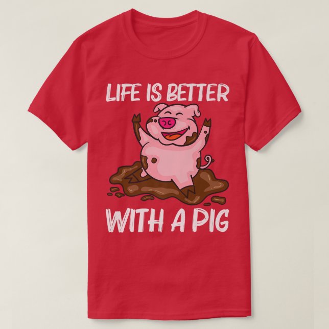 Funny Pig Design für Männer Frauen Hog Bauer Farm  T-Shirt (Design vorne)