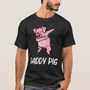 Funny Pig Design für Männer Vater Schweinebau Schw T-Shirt