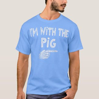 Funny Pig Halloween Kostüm Lazy Shirt, ich bin mit T-Shirt