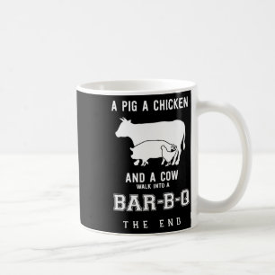 Funny Pig Hühnerkuh Geschichte von Grillen Master  Kaffeetasse