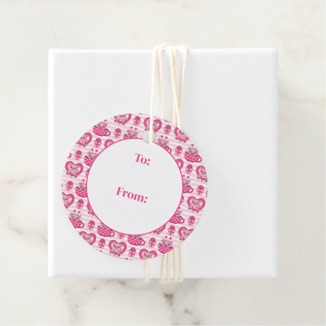 Funny Pig Liebe Puff Geschenkanhänger (Beispiel)
