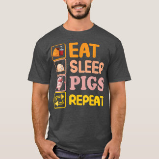 Funny Pig Lover Pig Farming Piglet Farmer Farm Ani T-Shirt