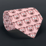 Funny Pig Pattern Krawatte<br><div class="desc">Ein niedliches kleines Ferkel</div>