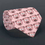 Funny Pig Pattern Krawatte<br><div class="desc">Ein niedliches kleines Ferkel</div>