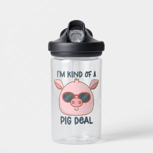 Funny Pig Pun Trinkflasche