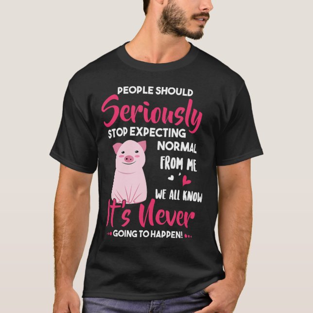 Funny Pig Shirt Pig Lover Geschenk (Vorderseite)
