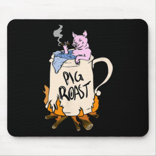 Funny Pig Spit Roast Grillen Party Grill Master Ge Mousepad