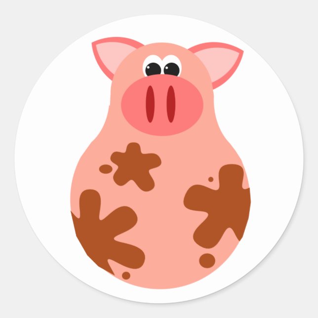Funny Pig Sticker (Vorderseite)