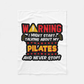 Funny Pilates Joke Instructor Graphic Fleecedecke