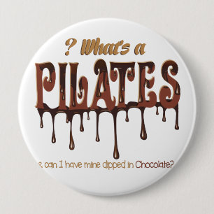 Funny Pilates tauchte in Schokolade Button