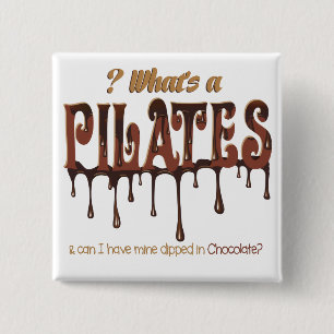 Funny Pilates tauchte in Schokolade Button
