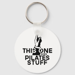 Funny Pilates - Vintag dieses hier Pilates Schlüsselanhänger