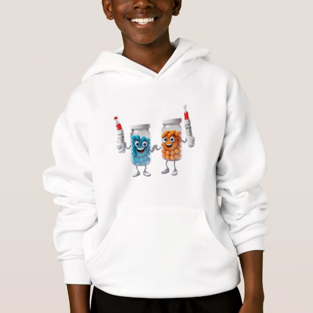 Funny Pill Bottle Hoodie (Vorderseite)