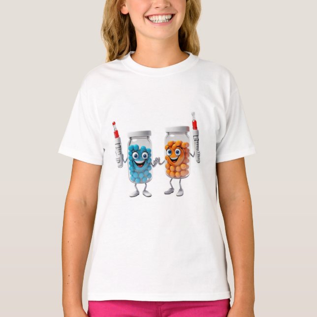 Funny Pill Bottle Tee for children (Vorderseite)