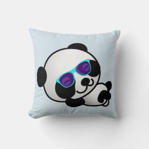Funny Pillows, Panda Bär mit Sonnenbrille Kissen