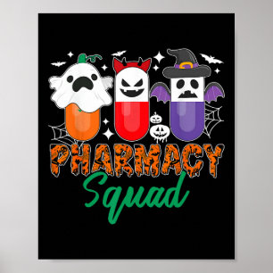 Funny Pills Apotheker Niedlich Halloween Pharmacy  Poster