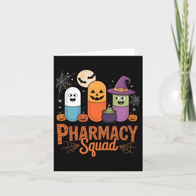 Funny Pills Pharmacy Pharmacist Squad Niedlich Hal Karte (Vorderseite)