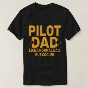 Funny Pilot Art für Vater Pilot Luftfahrzeug T-Shirt