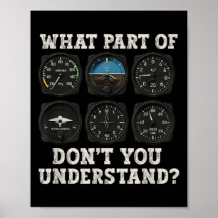 "Funny Pilot Art Men Women Aviation Airline Pilot  Poster
