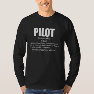 Funny Pilot Definition Luftfahrer Männer für Vater T-Shirt